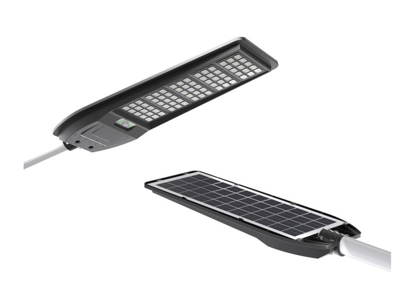 Gefolly 200W Outdoor Solar Street Lights Commercial Parking Lot Light 6500K Dusk To Dawn