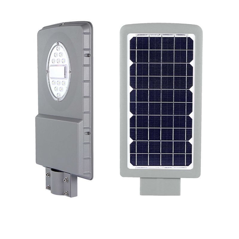 6500K 15AH Solar Powered Street Lamp , 1300lm All In One Led Solar Street Light
